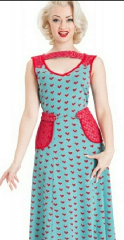 Voodoo Vixen Hearts Dress sz XL